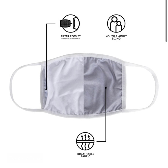 Adult Philadelphia Eagles FOCO Face Covering 3-Pk - Picture 4 of 9